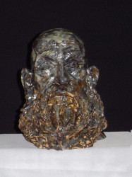 Busto.
Cerámica esmaltada.
36cm de altura.