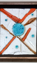 Relieve de terracota esmaltado